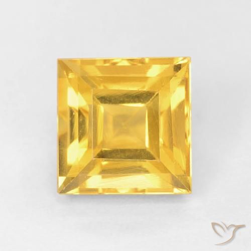 1.16ct Naturale Dorato Citrino, Quadrato, VVS-VS