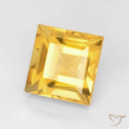 Citrino Dorato naturale da 1.16 ct, Quadrato, VVS-VS