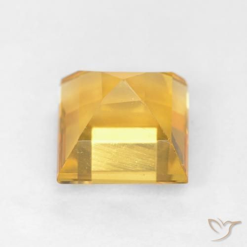 Citrino Dorato naturale da 1.16 ct, Quadrato, VVS-VS