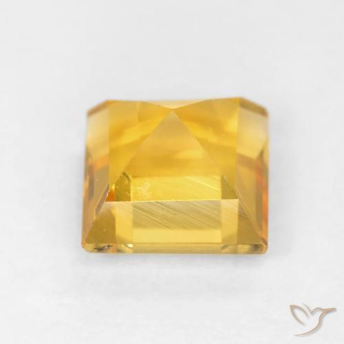 Citrino Dorato medio naturale da 1.10 ct, Quadrato, VVS-VS