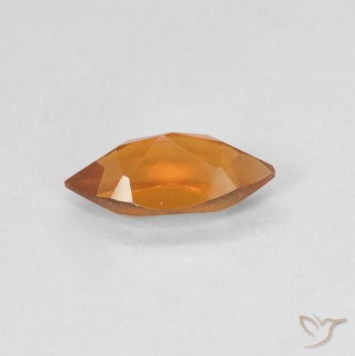 Citrino Arancio Medio naturale da 0.53 ct, Taglio marquise, VVS-VS
