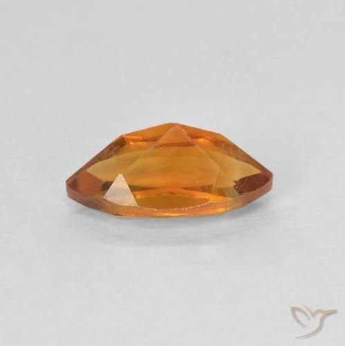 Citrino Arancione scuro naturale da 0.66 ct, Taglio marquise, VVS-VS