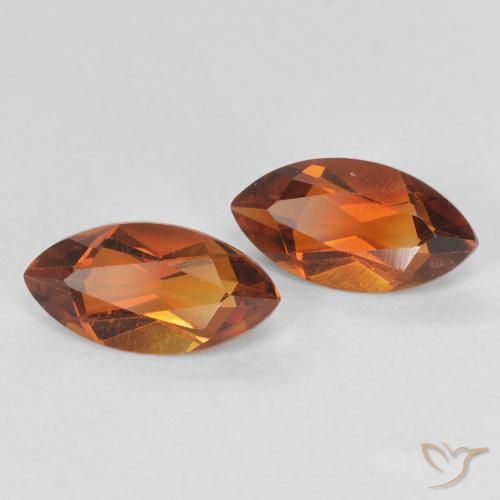 1.10ctw Naturale Arancione scuro Citrino, Taglio marquise, VVS