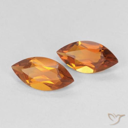 Gemme di Citrino Arancio Medio naturale da 1.02 ct, Taglio marquise, VVS