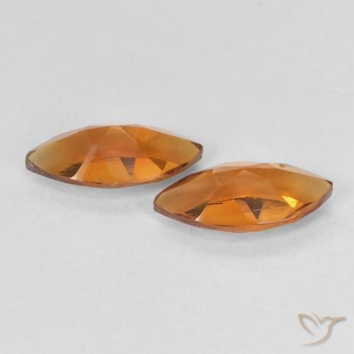Gemme di Citrino Arancio Medio naturale da 1.00 ct, Taglio marquise, VVS-VS