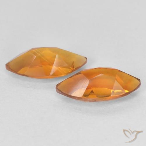 Gemme di Citrino Arancione scuro naturale da 1.05 ct, Taglio marquise, VS