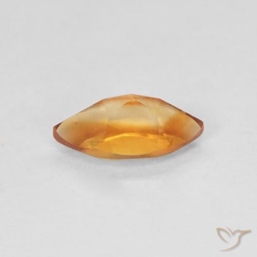 Citrino Arancione scuro naturale da 0.59 ct, Taglio marquise, VS