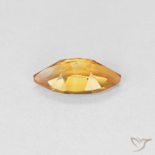 Citrino Albicocca Arancia naturale da 0.51 ct, Taglio marquise, VVS