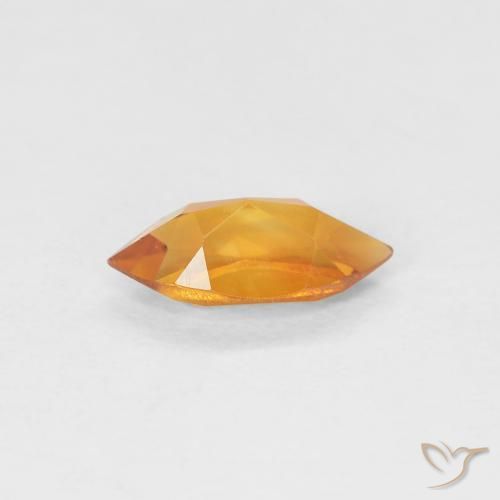 Citrino Arancio Medio naturale da 0.51 ct, Taglio marquise, VVS