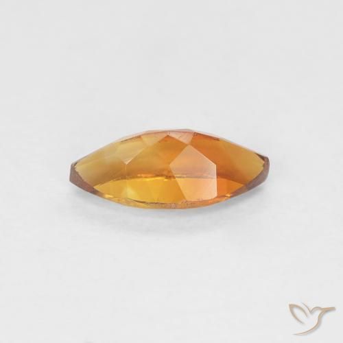 Citrino Marrone arancio naturale da 0.57 ct, Taglio marquise, VVS