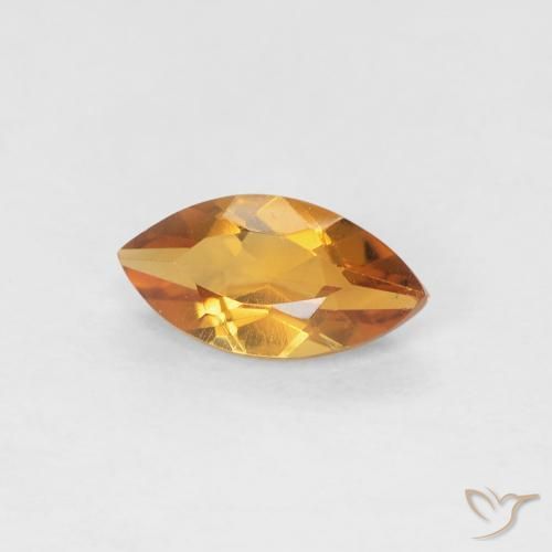 Citrino Marrone arancio naturale da 0.57 ct, Taglio marquise, VVS