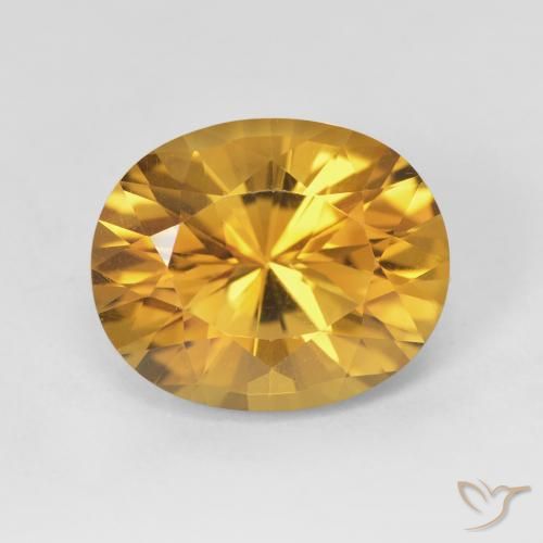 4.80ct Naturale Arancio dorato Citrino, Ovale, VVS