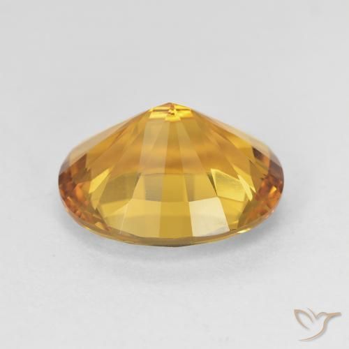 Citrino Arancio dorato naturale da 4.80 ct, Ovale, VVS