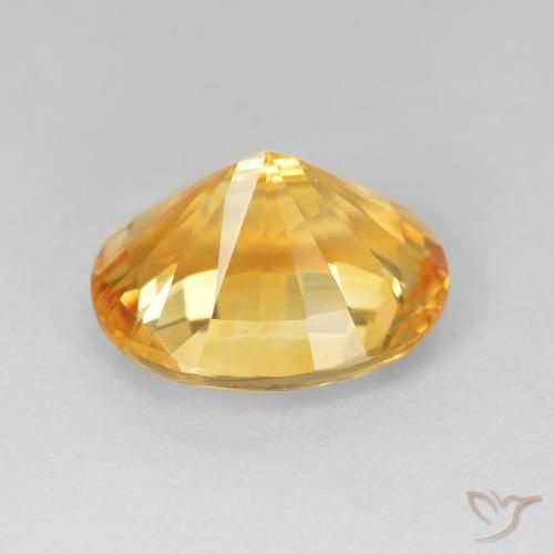 Citrino Medium Dark-Golden naturale da 4.50 ct, Ovale, VVS