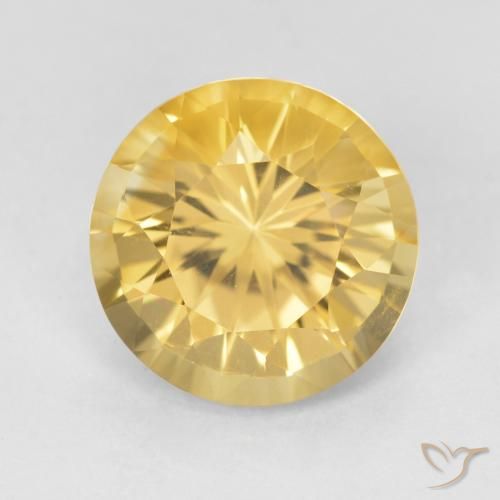 4.68ct Naturale Oro medio Citrino, Rotondo, VVS