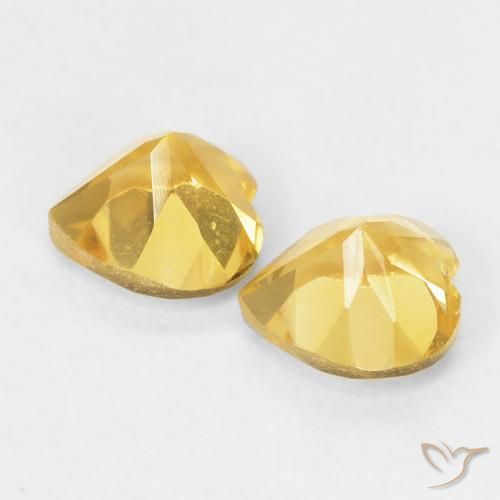 Gemme di Citrino Top Oro naturale da 0.90 ct, Cuore, VVS