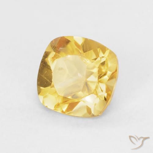 Citrino Arancio dorato naturale da 0.48 ct, Cuscino, VS