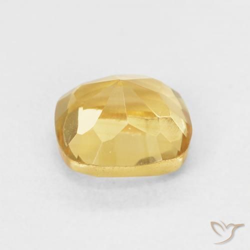 Citrino Giallo chiaro naturale da 0.58 ct, Cuscino, VVS-VS
