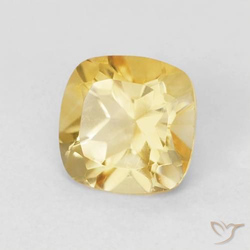 Citrino Arancio dorato naturale da 0.52 ct, Cuscino, VVS-VS