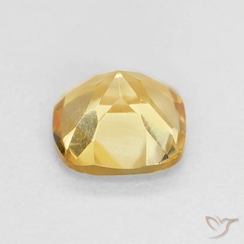 Citrino Arancio dorato naturale da 0.52 ct, Cuscino, VVS-VS