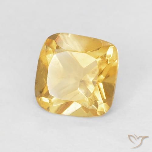 Citrino Oro medio naturale da 0.55 ct, Cuscino, VVS