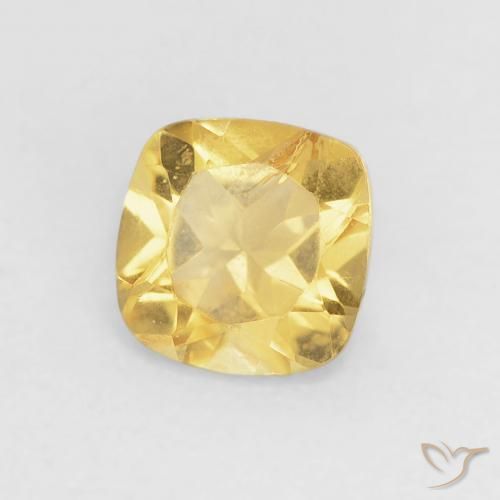 Citrino Arancio dorato naturale da 0.53 ct, Cuscino, VS