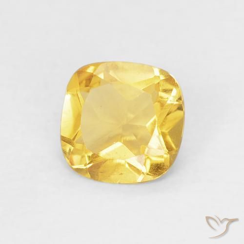 Citrino Giallo Toscana naturale da 0.39 ct, Cuscino, VVS