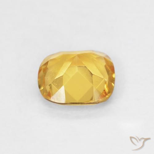 Citrino Giallo Toscana naturale da 0.39 ct, Cuscino, VVS
