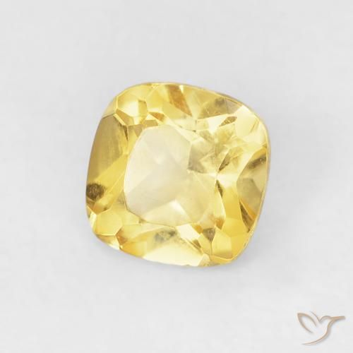 Citrino Giallo Toscana naturale da 0.49 ct, Cuscino, VVS