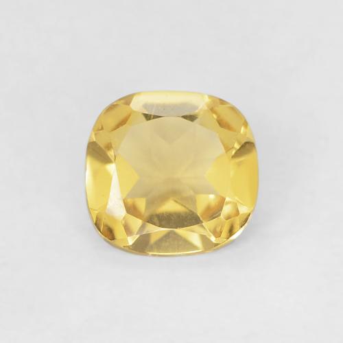 0.37ct Naturale Giallo Toscana Citrino, Cuscino, VVS