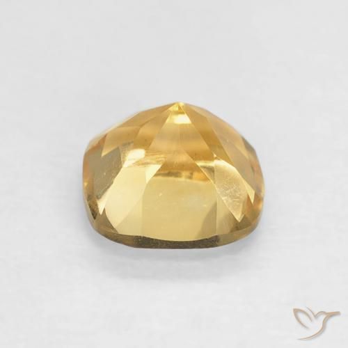Citrino Oro medio naturale da 0.55 ct, Cuscino, VVS-VS