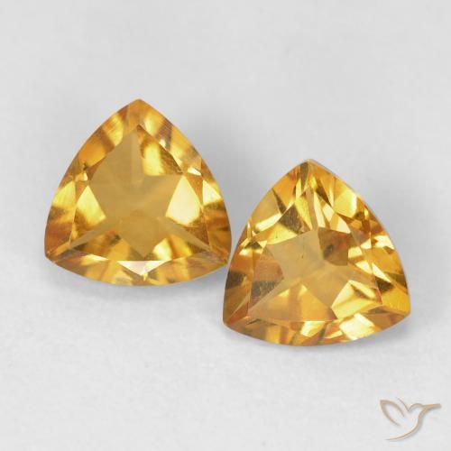 1.33ctw Naturale Dorato scuro Citrino, Taglio trillion, VS