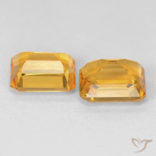 Gemme di Citrino Dorato naturale da 3.22 ct, Ottagonale / Taglio smeraldo, VS