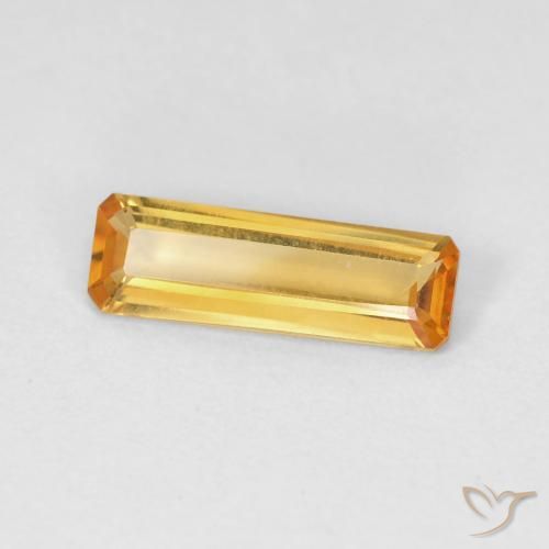 Citrino Arancio dorato naturale da 1.02 ct, Ottagonale / Taglio smeraldo, VVS-VS