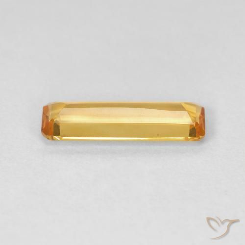 Citrino Arancio dorato naturale da 1.02 ct, Ottagonale / Taglio smeraldo, VVS-VS