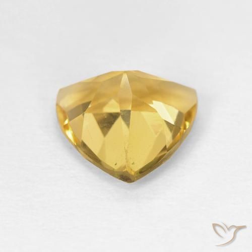 Citrino Oro brillante naturale da 1.45 ct, Taglio trillion, VVS-VS