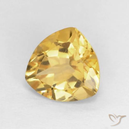 Citrino Top Oro naturale da 1.58 ct, Taglio trillion, VVS-VS