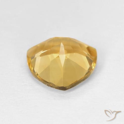 Citrino Top Oro naturale da 1.58 ct, Taglio trillion, VVS-VS