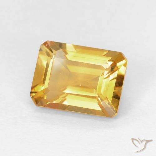 Citrino Medium Light Orange-Gold naturale da 1.49 ct, Ottagonale / Taglio smeraldo, VVS