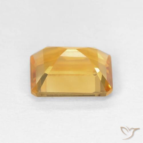 Citrino Medium Light Orange-Gold naturale da 1.49 ct, Ottagonale / Taglio smeraldo, VVS