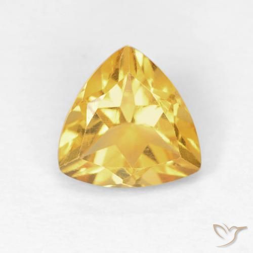 1.11ct Naturale Oro medio Citrino, Taglio trillion, VS