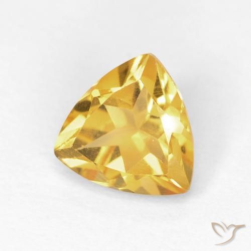 Citrino Oro medio naturale da 1.11 ct, Taglio trillion, VS