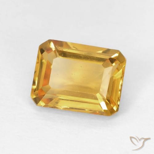 Citrino Arancio dorato naturale da 1.53 ct, Ottagonale / Taglio smeraldo, VS