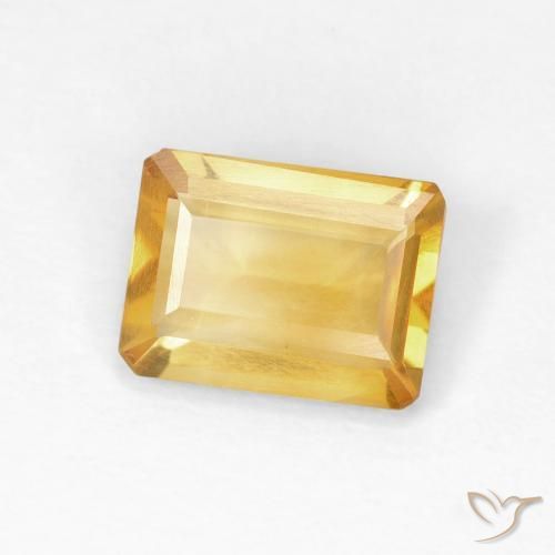 Citrino Oro medio naturale da 0.90 ct, Ottagonale / Taglio smeraldo, VS