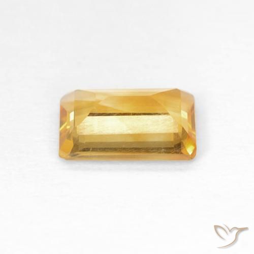 Citrino Oro medio naturale da 0.90 ct, Ottagonale / Taglio smeraldo, VS