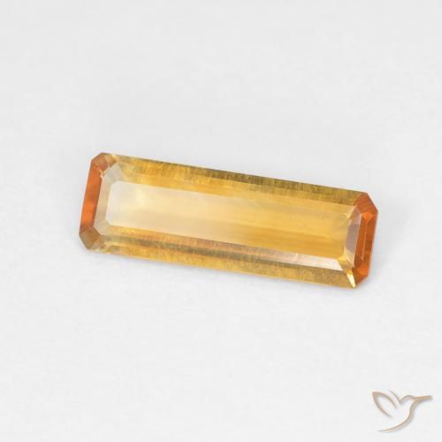 Citrino Arancio-Oro naturale da 0.93 ct, Ottagonale / Taglio smeraldo, VVS-VS