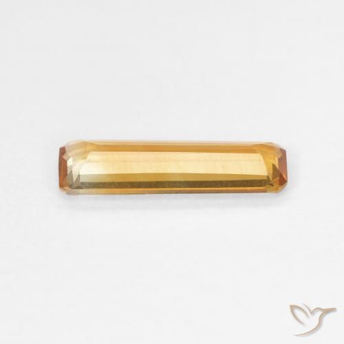 Citrino Arancio-Oro naturale da 0.93 ct, Ottagonale / Taglio smeraldo, VVS-VS