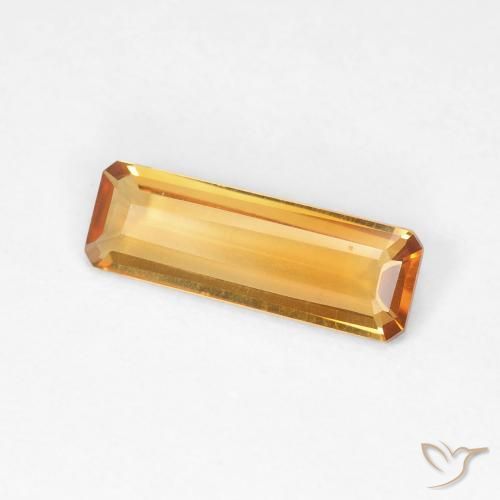 Citrino Arancio-Oro naturale da 0.97 ct, Ottagonale / Taglio smeraldo, VVS-VS