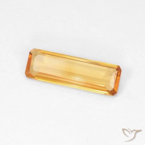 Citrino Arancio-Oro naturale da 0.87 ct, Ottagonale / Taglio smeraldo, VVS-VS