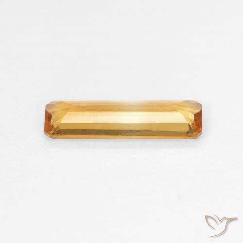 Citrino Arancio-Oro naturale da 0.87 ct, Ottagonale / Taglio smeraldo, VVS-VS